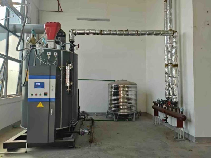 1吨燃气汽水两用炉用于某劳保用品户外用品厂